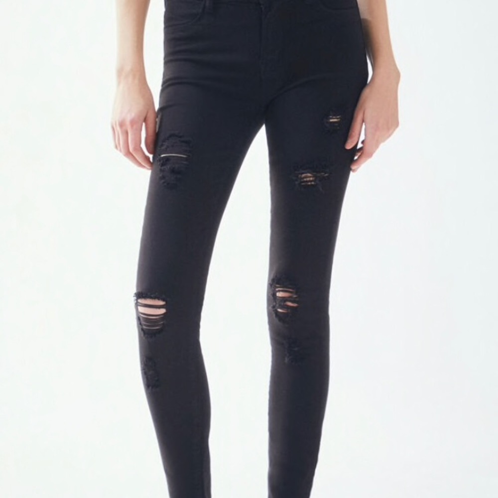 PacSun Black Ripped Jeggings